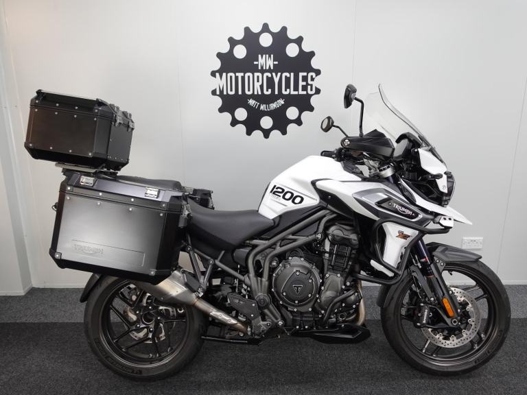 Triumph Tiger 1200 XRT. 2019. Full Luggage. FSH. White. Great Spec!