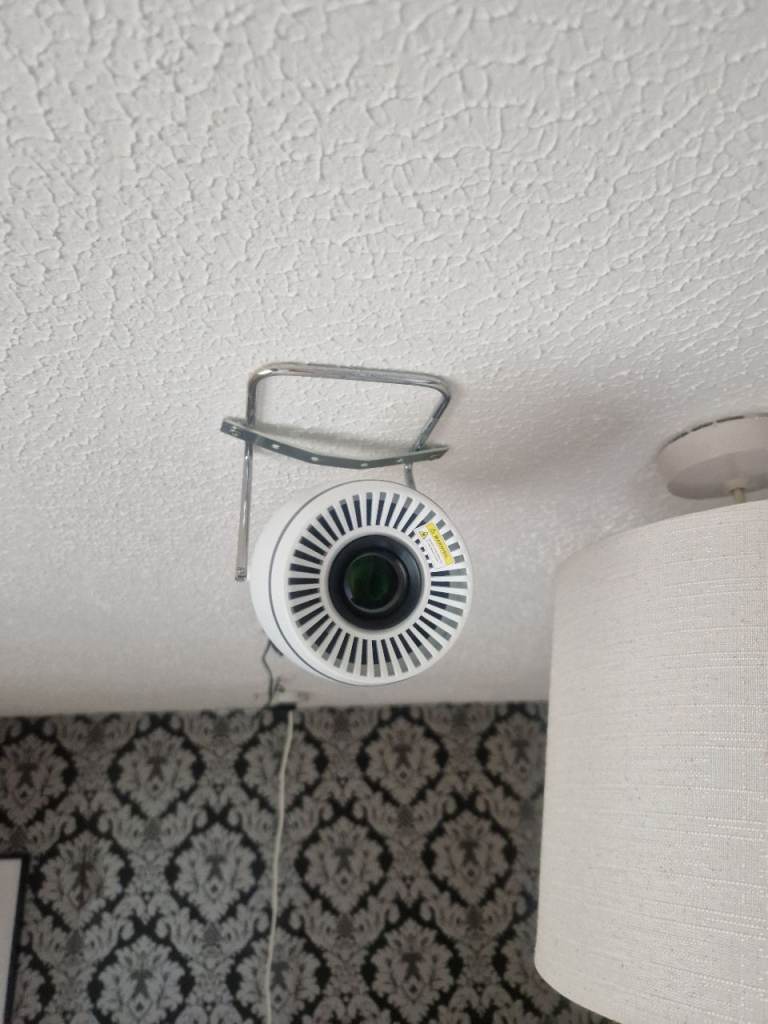 Mini Projector with Screen – Good Condition