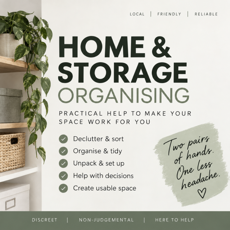 Home & Storage Organising – Decluttering & Unpacking