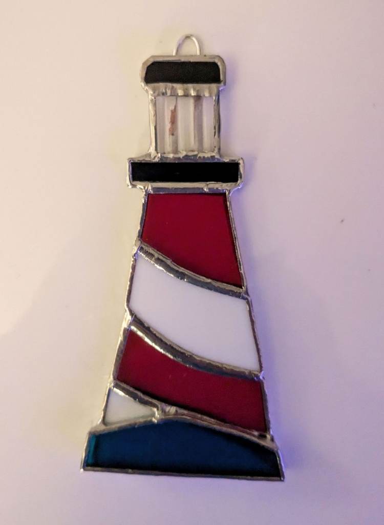 SUNCATCHER STAINED GLASS LIGHTHOUSE 3