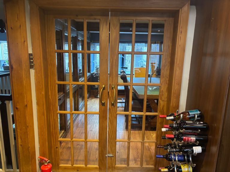 Solid wood swing doors 