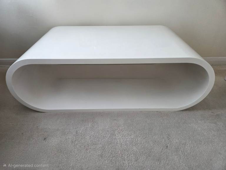 White Oblong coffee table