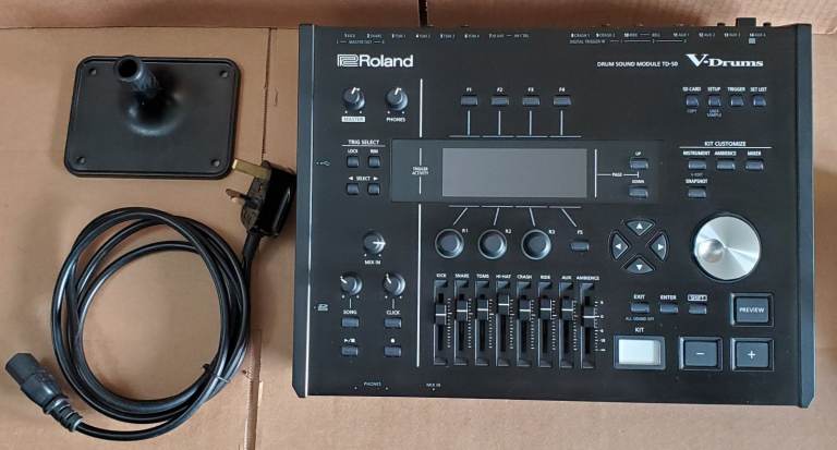 🤖🥁 Roland VDRUMS TD-50 upgraded TD-50X module & mount & CUSTOM KITS E*D*S 🤖🥁