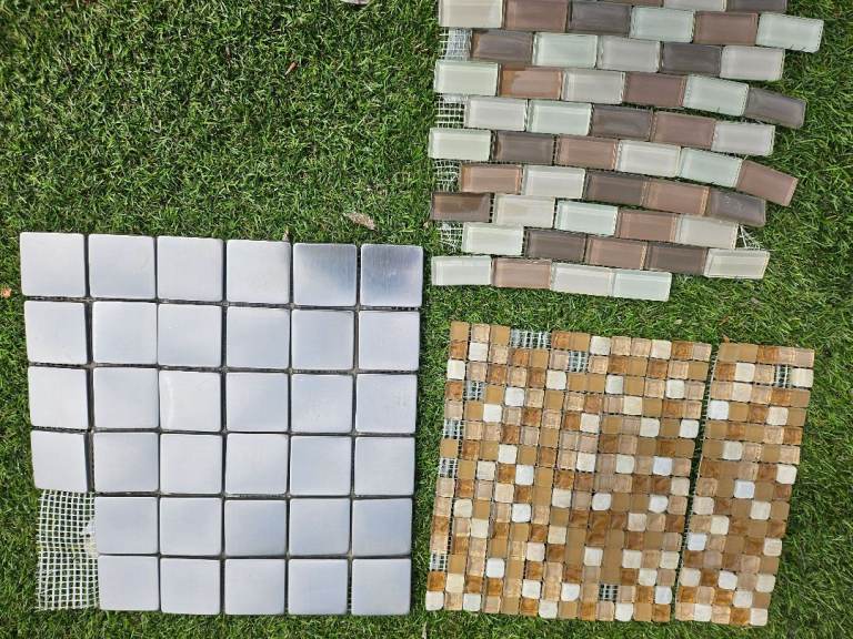 Mosaic tile samples