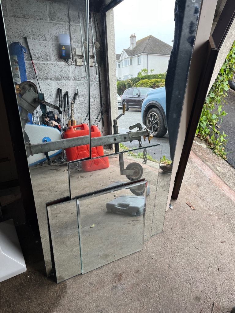 Selection of mirrored panels  – Good Condition