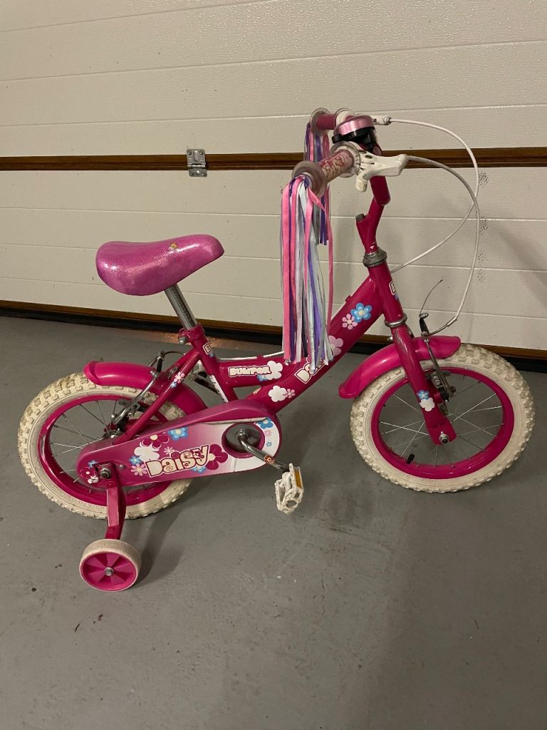 Girls 12 inch bike with stabilisers