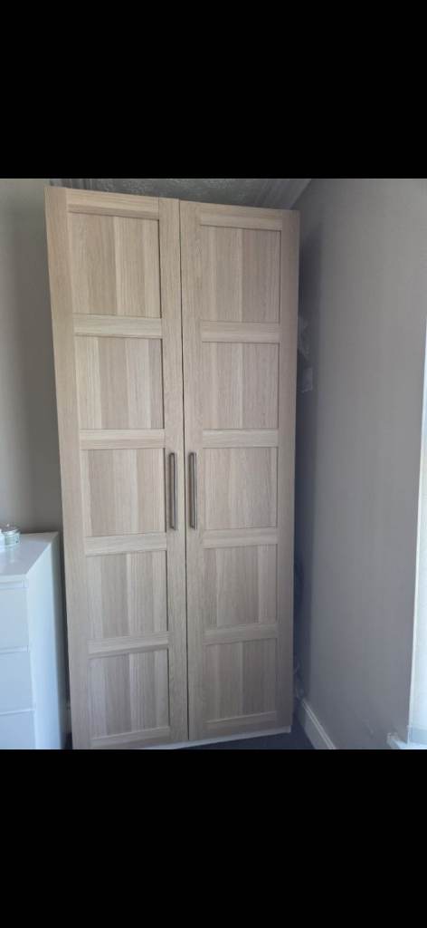 Ikea wardrobe pax with 4 drawers and 2 shelves