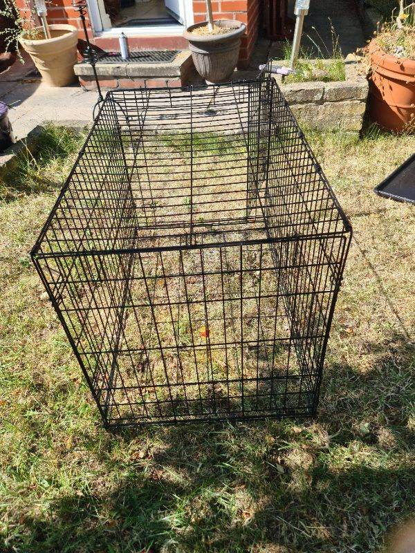 Large Metal Black Dog Cage