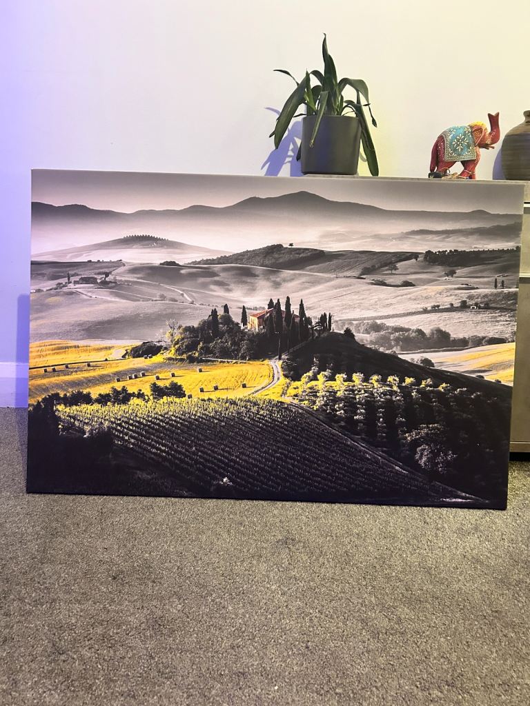 Tuscan hills canvas