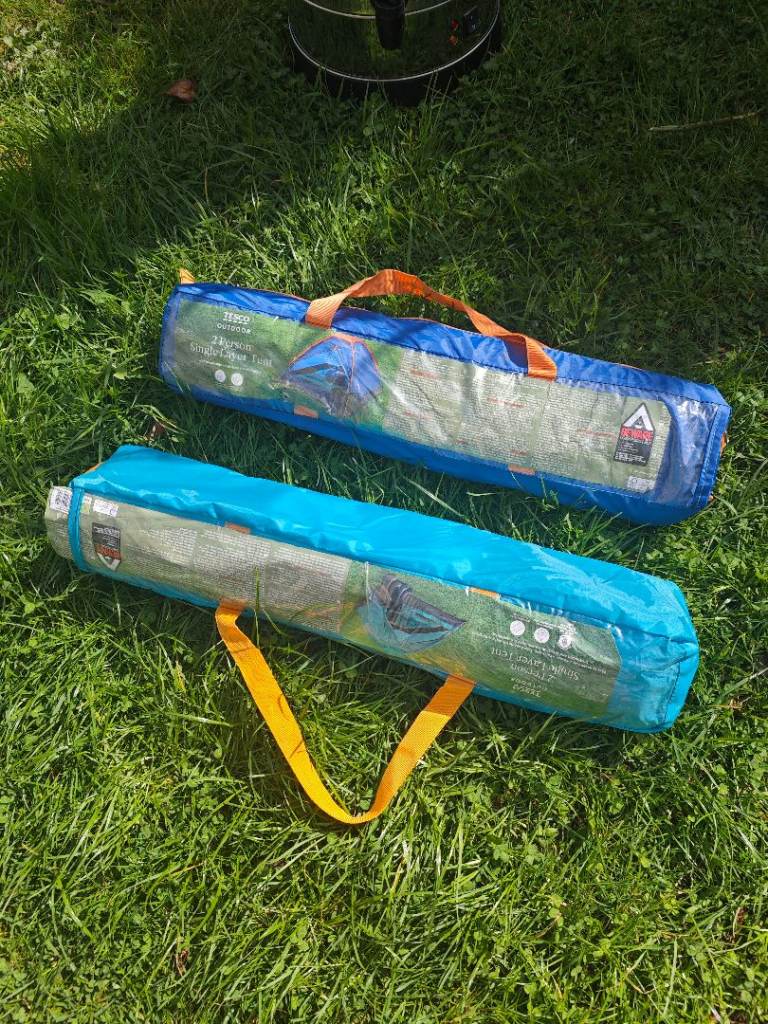 Tesco 2 Person Single Layer Camping Tent Dimensions:200x 150x 100cm weight 1.6kg