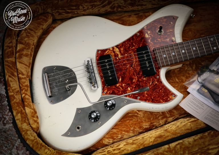 2024 Novo Nucleus Serus J Olympic White Tortoise Shell Pickguard for Sale