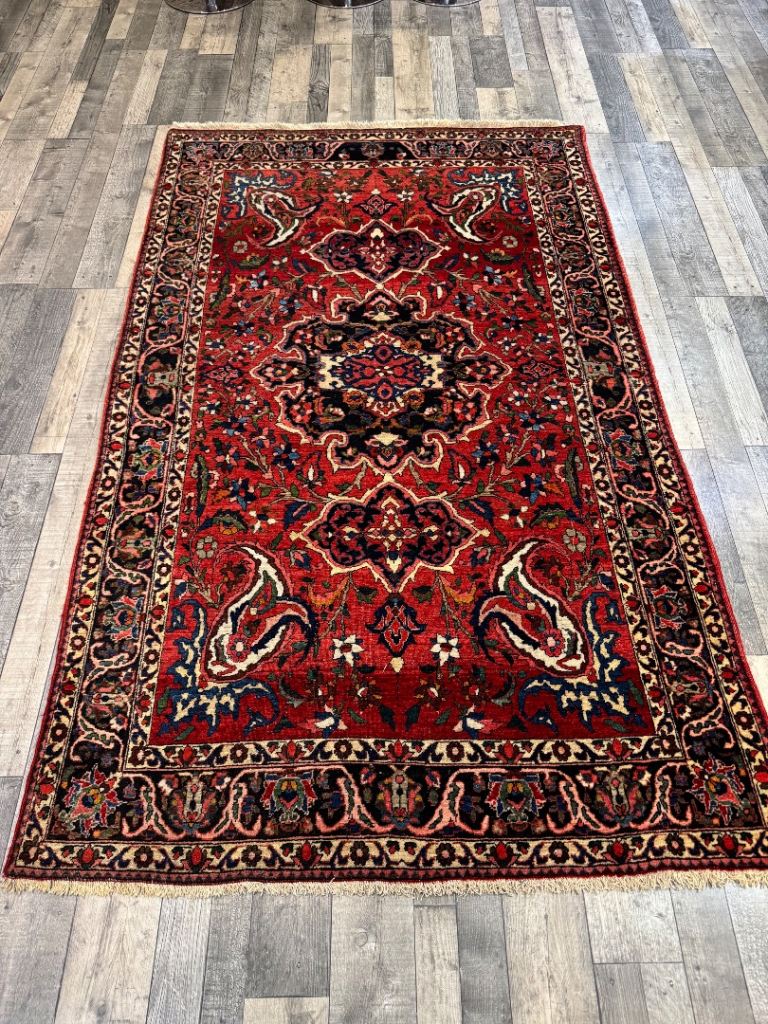 Handmade Persian Bakhtiyar rug ( Antique ). 220 x140 cm 