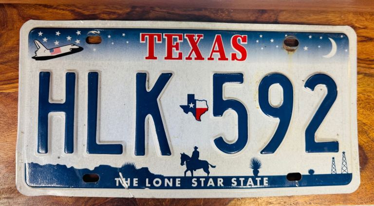 Authentic Texas number plate HULK Perfect Xmas Present 