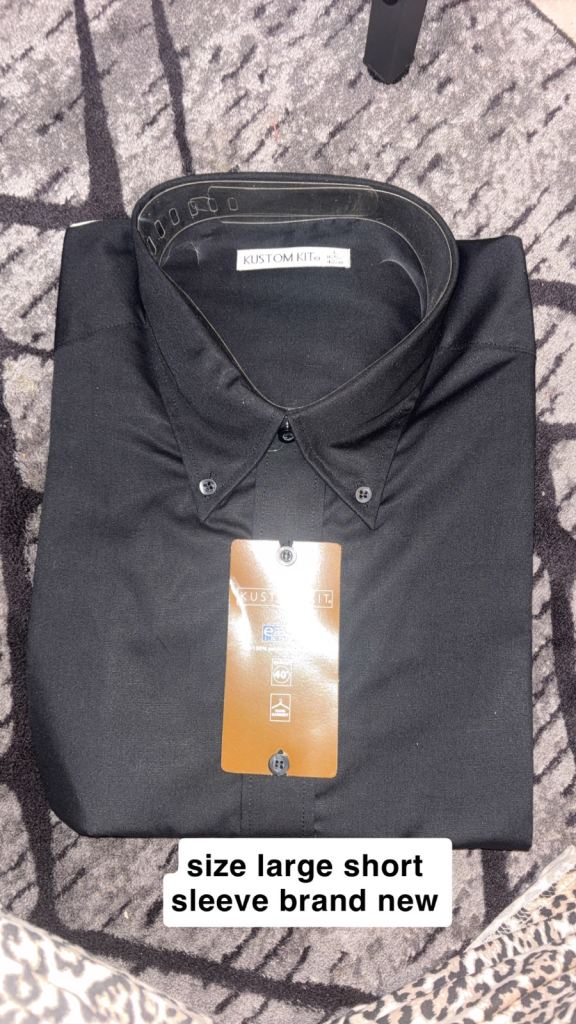 KIRKWOOD Black Short Sleeve Shirt – Brand New, Size Large