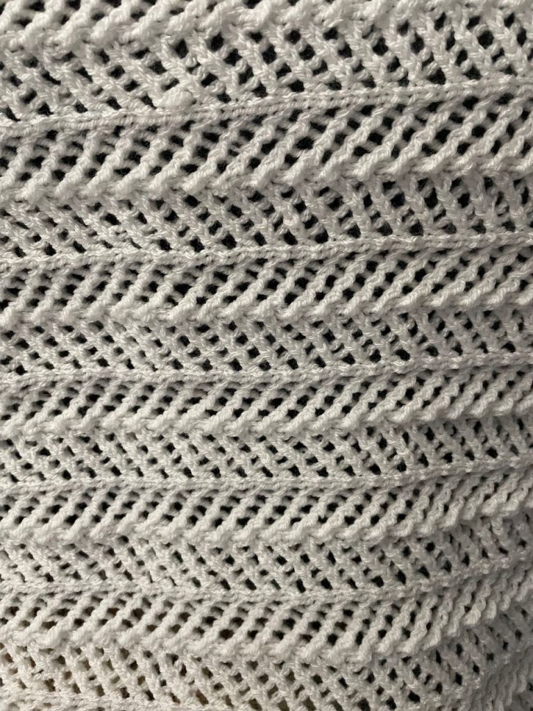 hand knitted baby shawl 