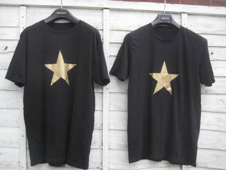 One Large and One Extra Large Decorative 100% Cotton Anthem T shirts for £3.00 Each