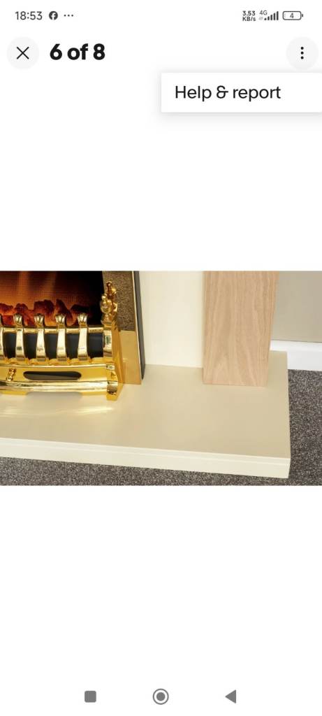 Electric fireplace by Adams..