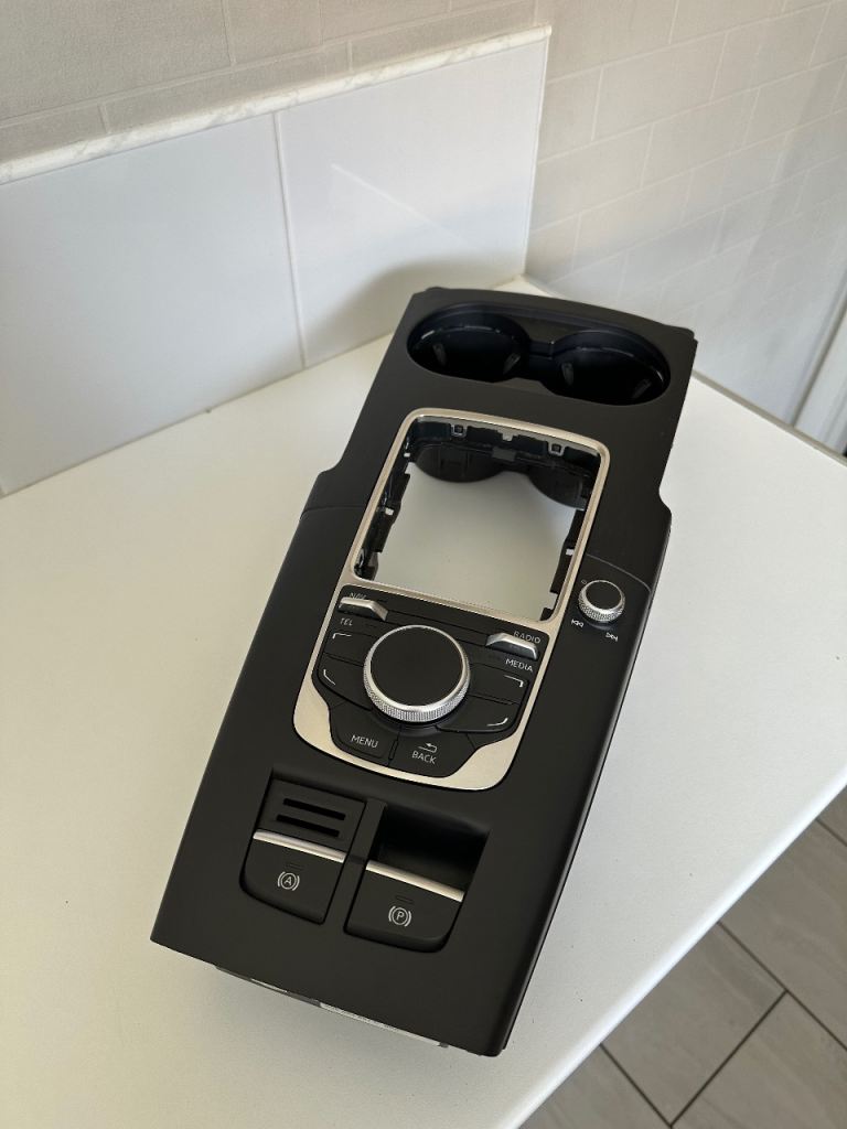 Audi A3 S3 (8V) center console with LED cup holder lights 