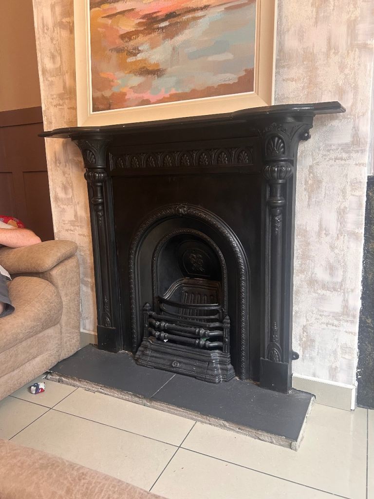 Cast iron fireplace SOLD