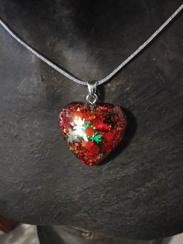 Handmade resin necklace 