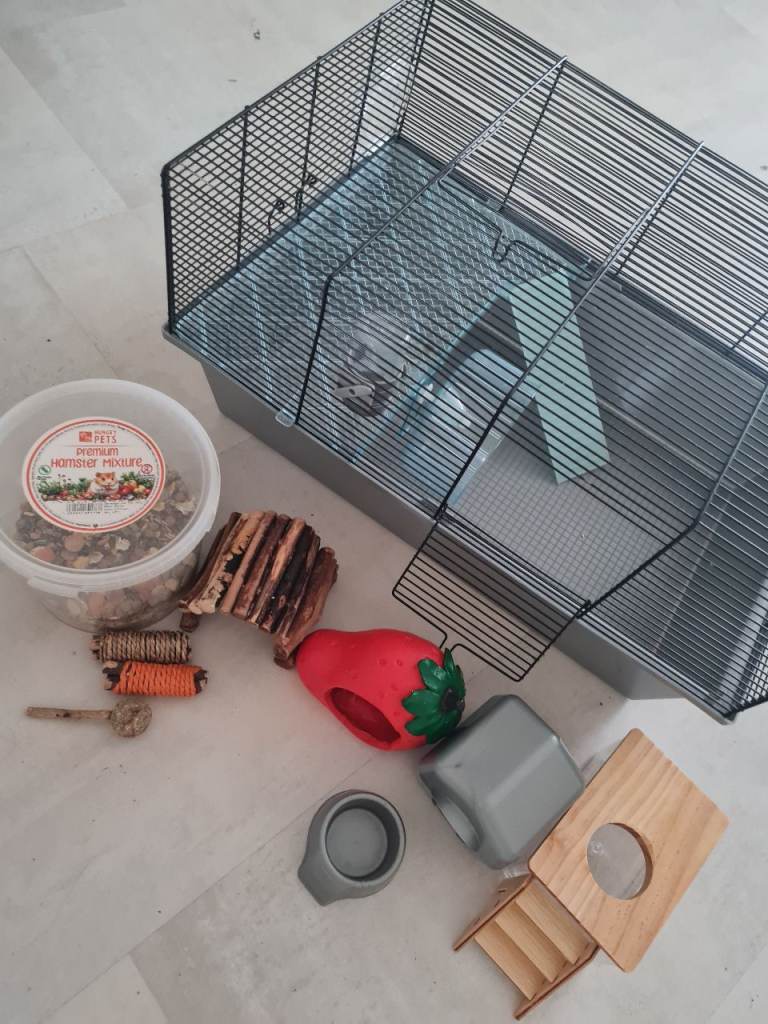 Hamster cage & accessories 