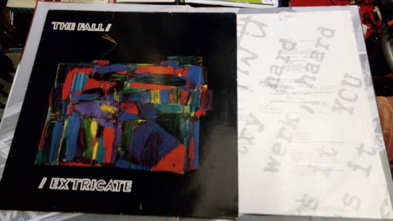 THE FALL  EXTRICATE  1990  VINYL ALBUM AND INNER FIRST UK COG SINISTER