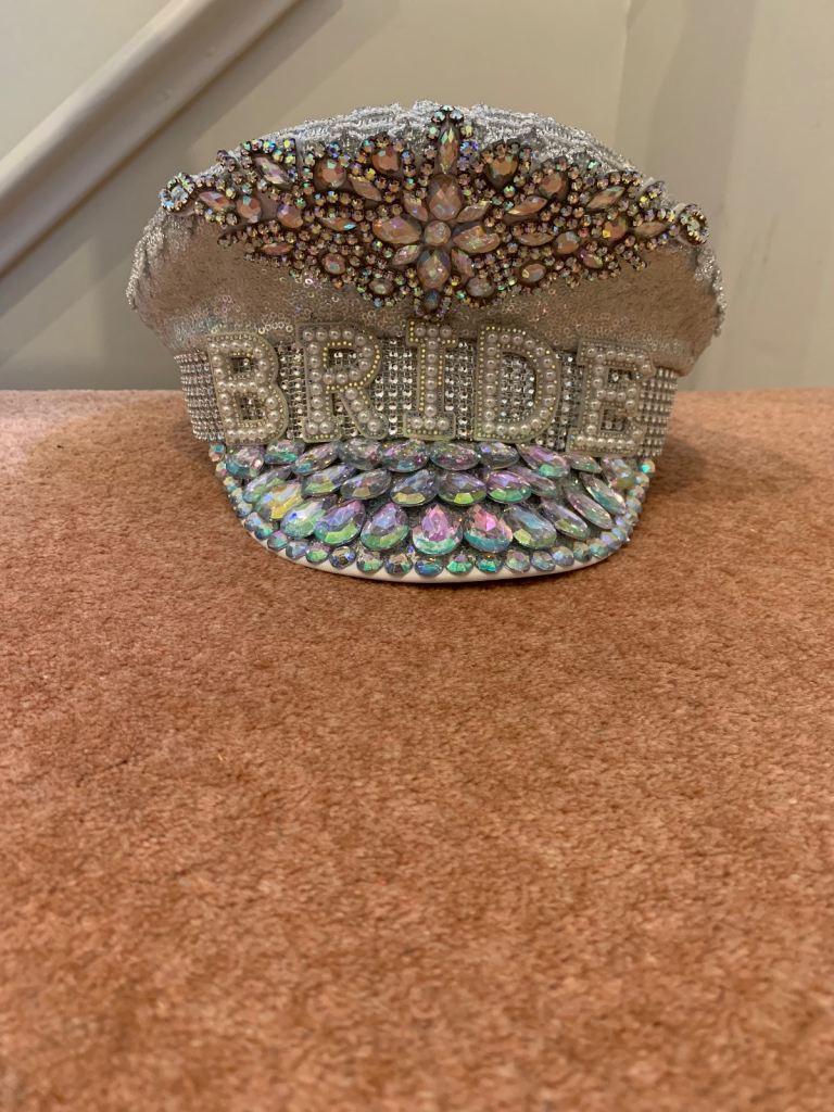 Novelty Bridal Hat for The Bride - Great for Bachelorette Parties, Bride Tribes & Weddings