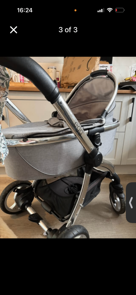 Egg Pram/Pushchair in Grey – Good Condition