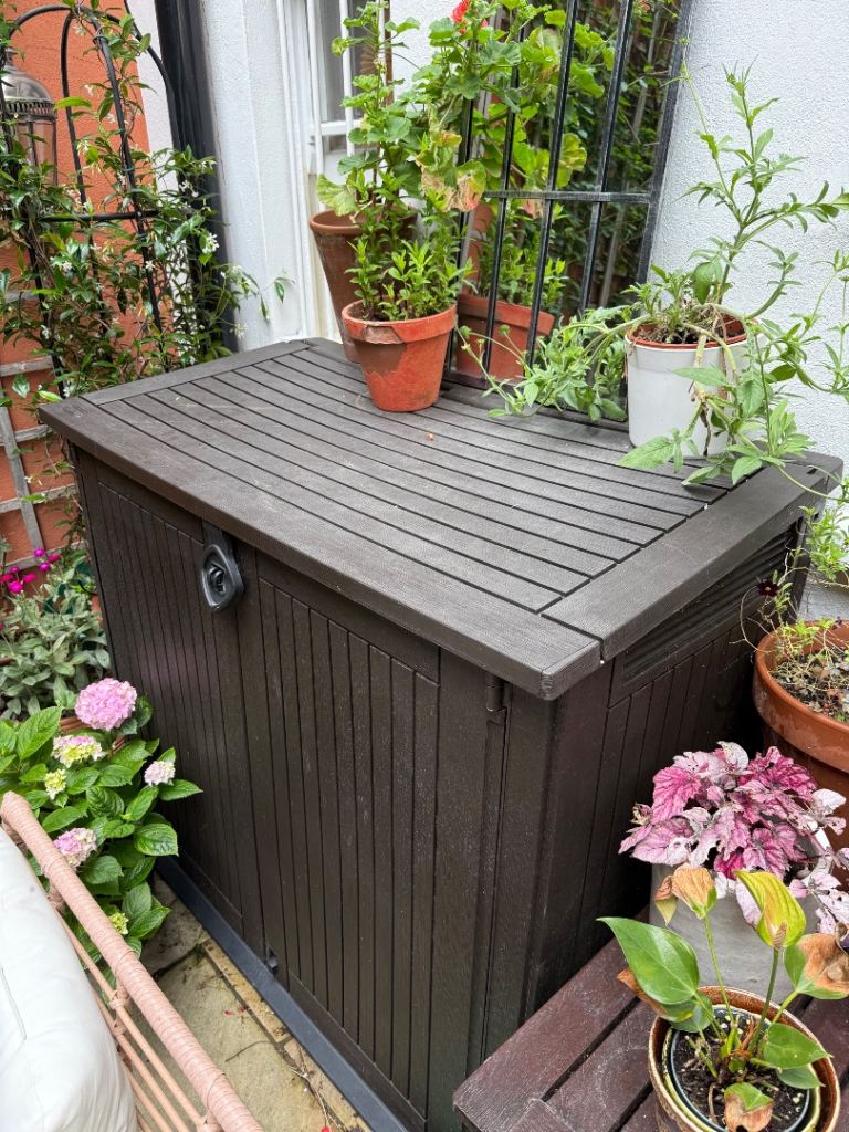 Keter Store It Out Midi 880L Garden Storage Box - Brown