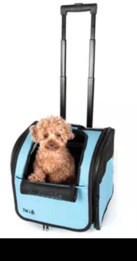 Pet Life Wheeled Airline Approved travel pet car dog animal carrier NEW.