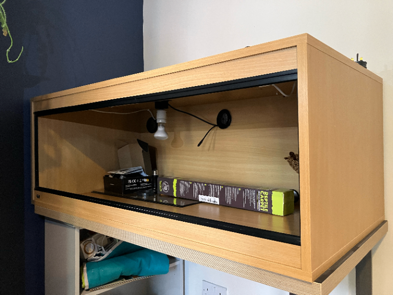 Reptile Vivarium (4 x 1.5 x 2 ft) with working fittings. Good starter for bearded dragon.