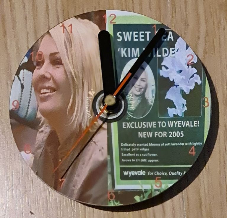 KIM WILDE HOME MADE CD CLOCK
