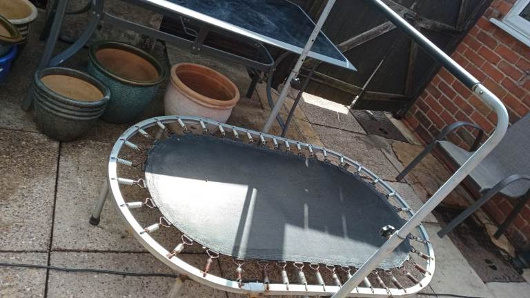 Trampoline with bar good condition £20