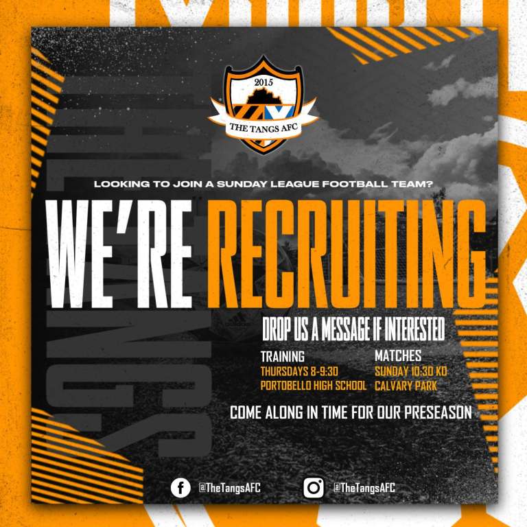 Mens Sunday league looking to recruit: Pre-season starting soon