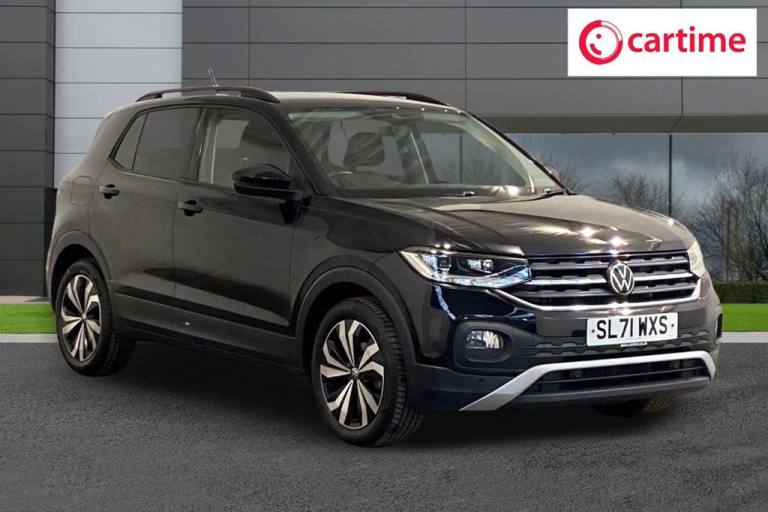 2021 71 VOLKSWAGEN T-CROSS 1.0 TSI BLACK EDITION SUV 5DR PETROL MANUAL EURO 6 (S