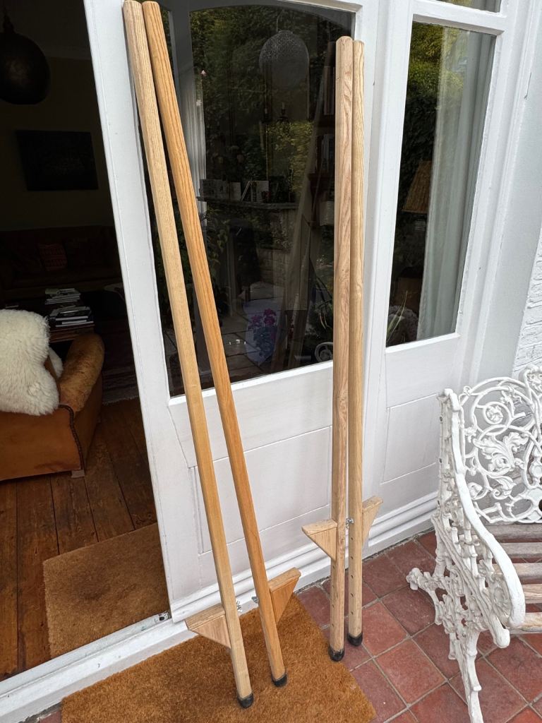 image for FREE: two nice ‘as new’ pairs of wooden stilts