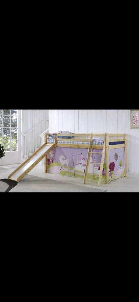 Mid Sleeper Single Bed with Fun Slide – Good Used Condition