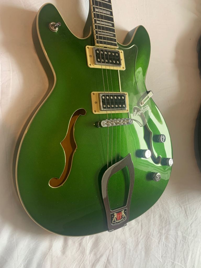 2017 limited edition Hagstrom Viking Custom Deluxe in Emerald Sparkle