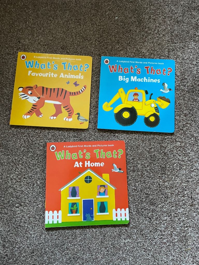 Ladybird What’s That? First Words and Pictures 3 Books