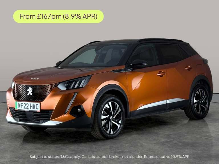 2022 Peugeot E-2008 50kWh GT SUV 5dr Electric Auto (7kW Charger) (136 ps) - LANE DEPARTURE  - B S...