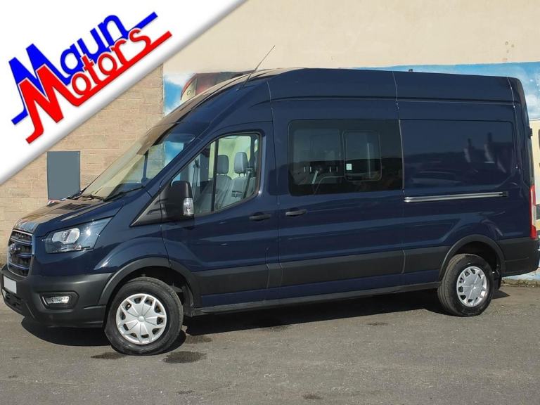 Ford E-TRANSIT 390 TREND 270PS Double Cab-In Van 6 Seat ELECTRIC CREW VAN 
