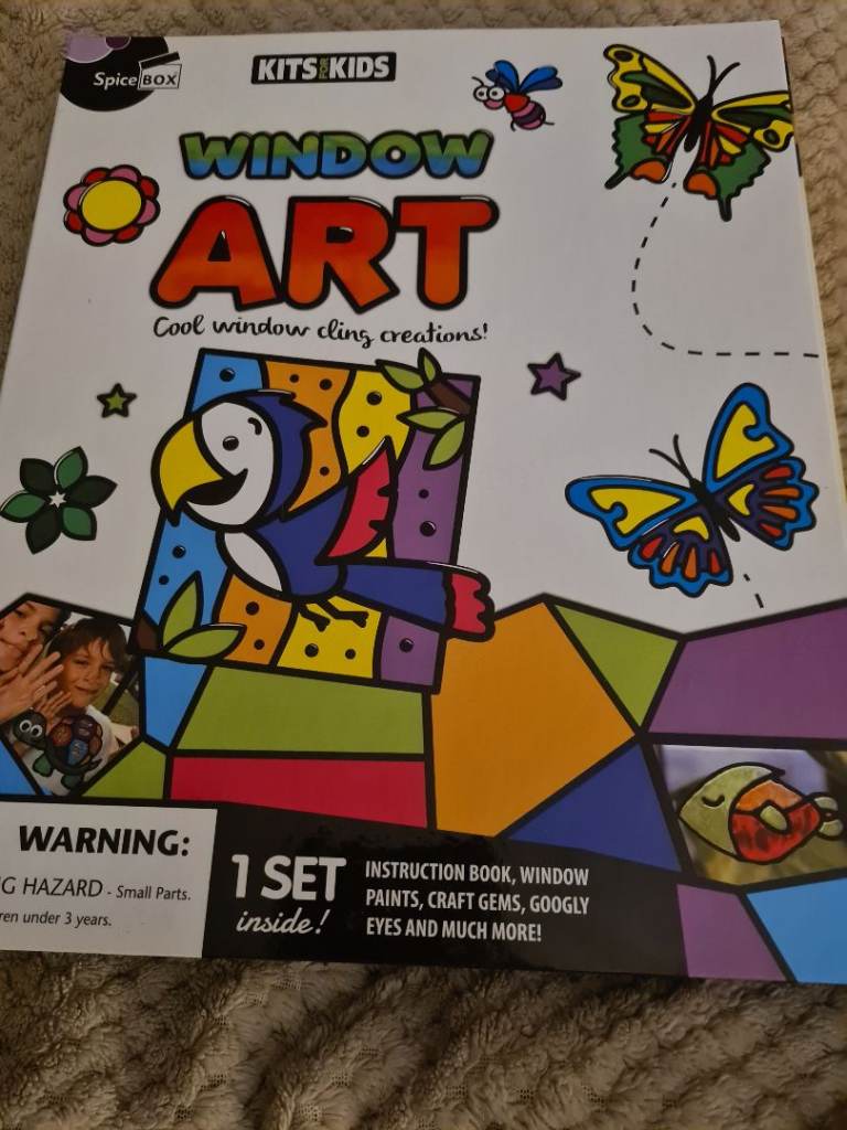 New boxed kids window art 