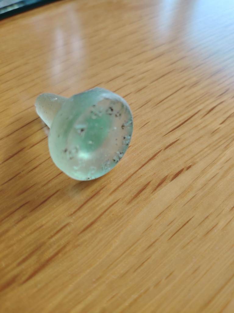 Old glass Lea and Perrins stopper FREE