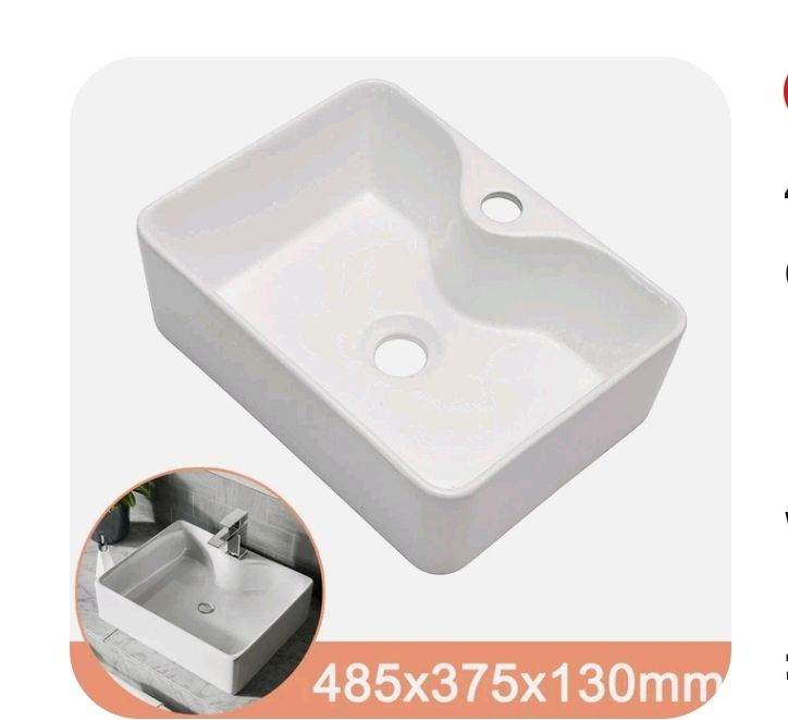 Counter top ceramic sink 485 mm