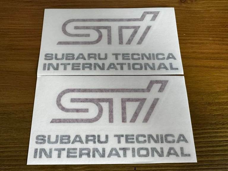 Subaru STI Fog Light Decal set