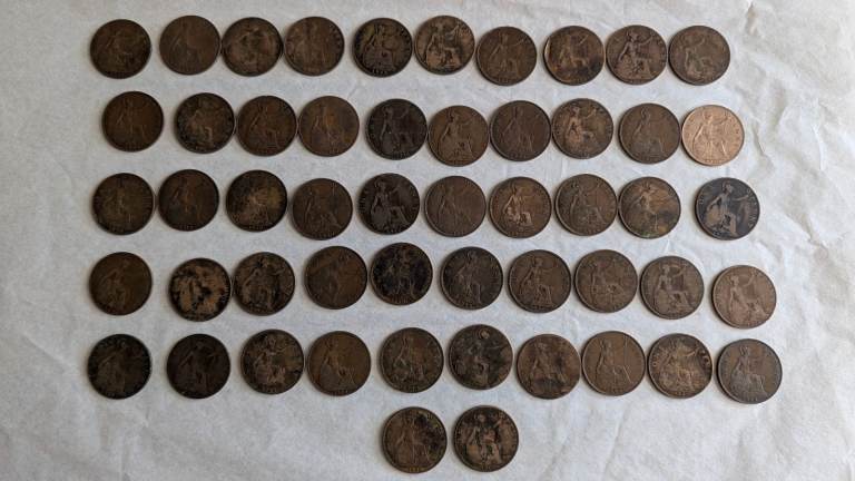 Old One Penny Coins George V Pre-Decimal