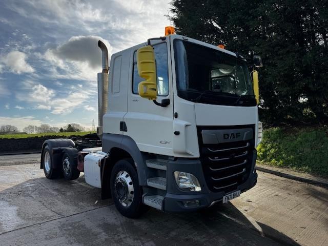 2021 71 DAF CF 480 E6 FTP 6x2 sleeper cab tractor unit triple line hydraulics