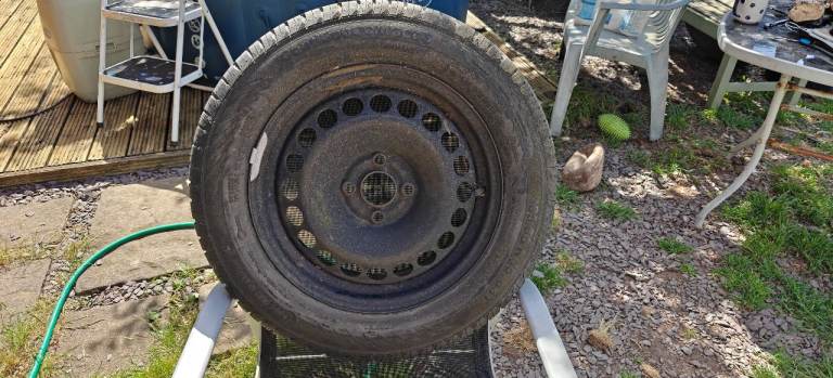 Vauxhall Corsa wheel & Continental tyre
