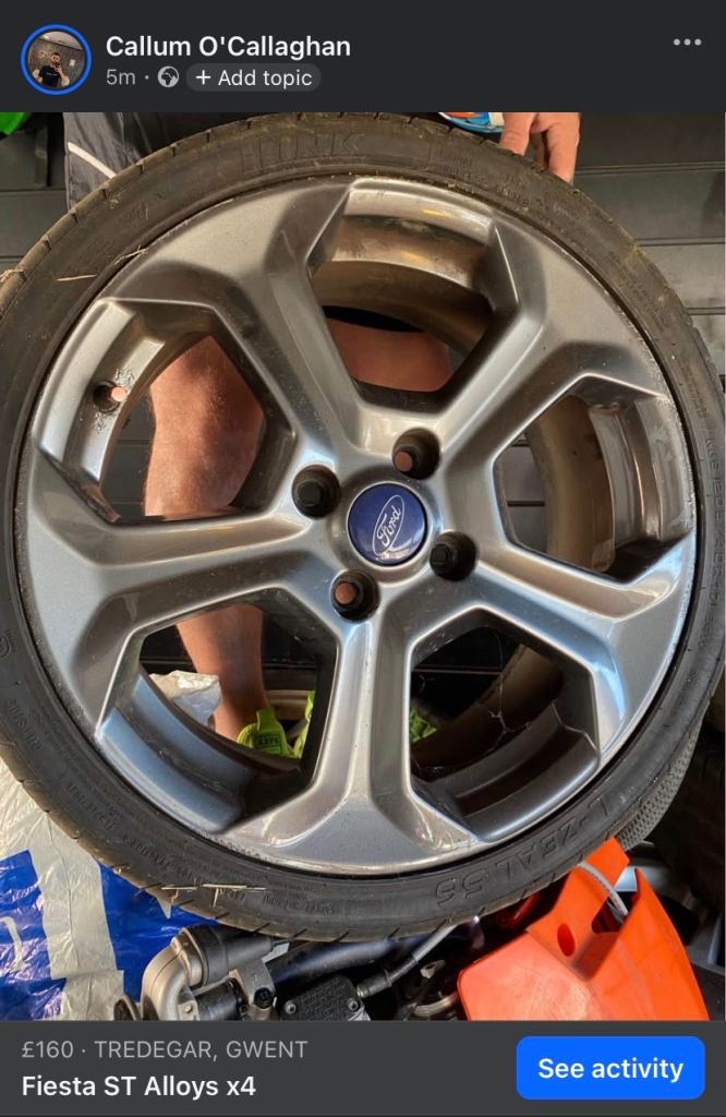 Ford Fiesta ST alloys x4