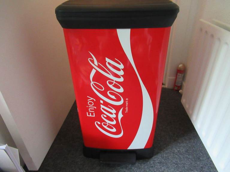 Coca-Cola Branded Pedal Bin - Good Condition